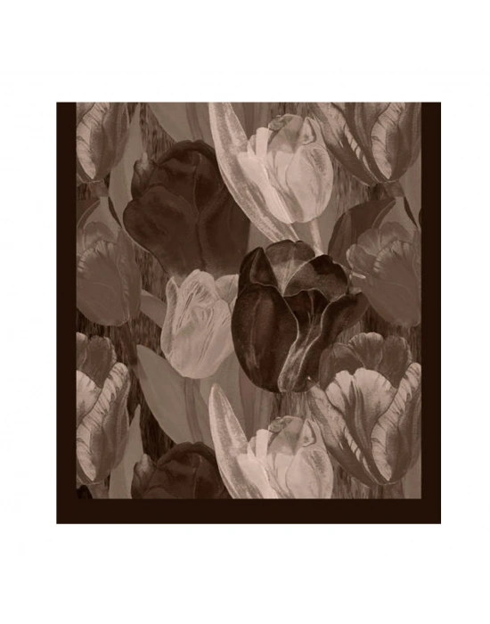 Şehri Şal Bambu Kraş Şal 6198 Acı Kahve