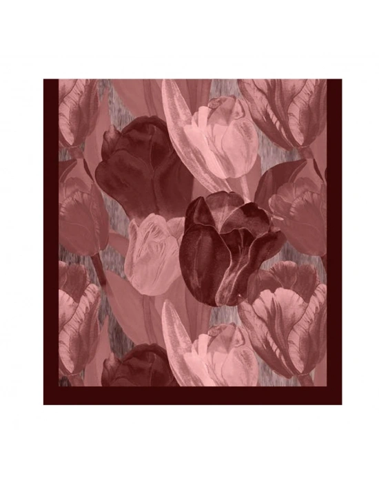 Şehri Şal Bambu Kraş Şal 6198 Bordo