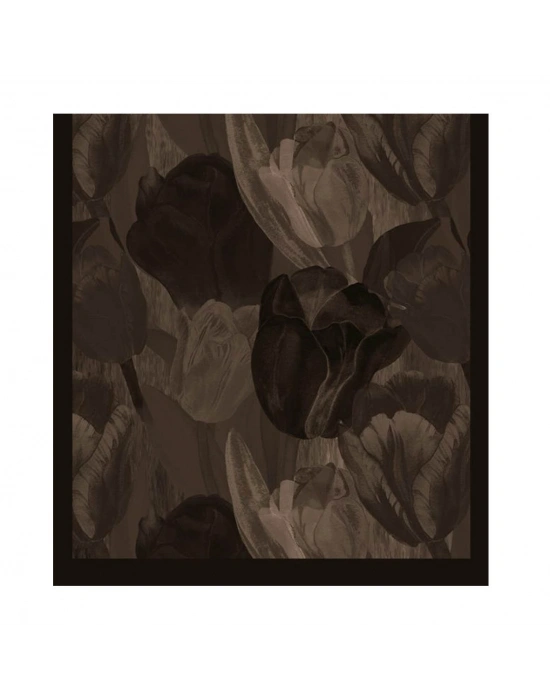 Şehri Şal Bambu Kraş Şal 6198 Siyah Kahve