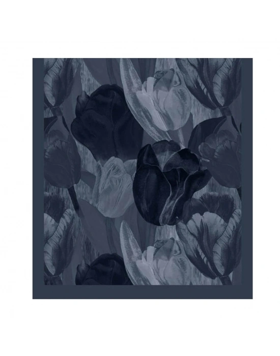 Şehri Şal Bambu Kraş Şal 6198 İndigo Mavi