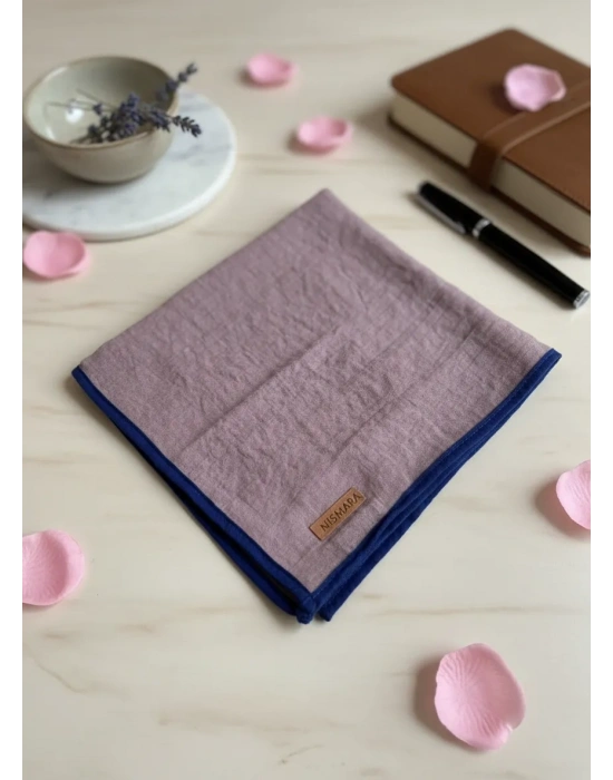 Mismara Müslin Biyeli Eşarp Gülkurusu