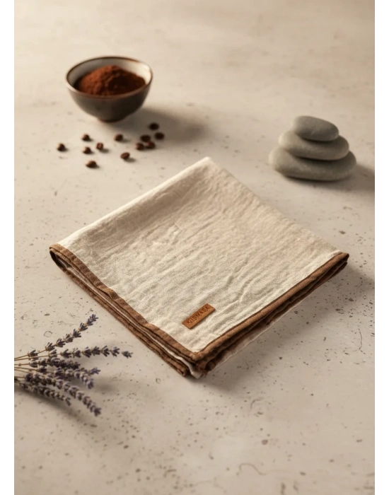 Mismara Müslin Biyeli Eşarp Pudra Vizon