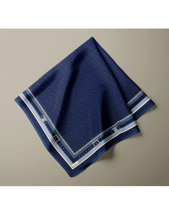 Levidor Royal Eşarp Kemer Desen Lacivert