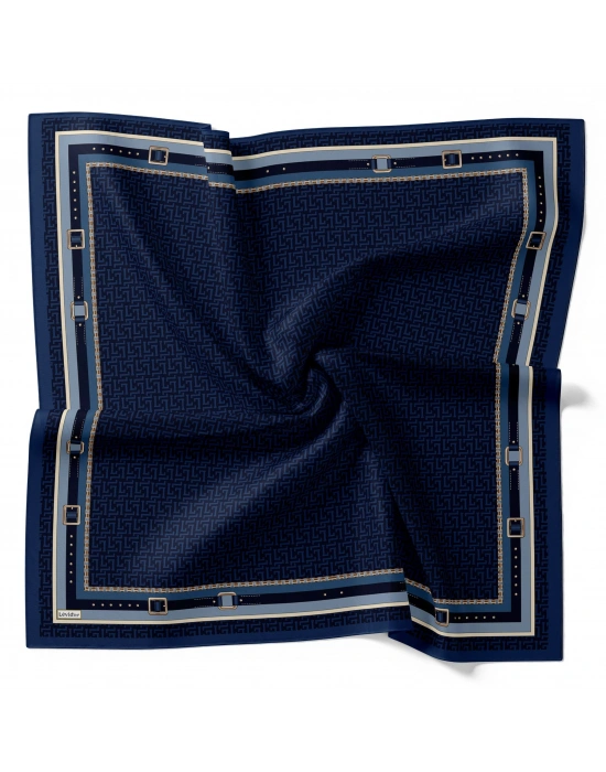 Levidor Royal Eşarp Kemer Desen Lacivert