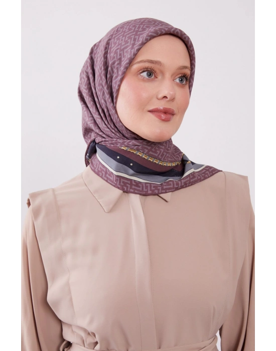 Levidor Royal Eşarp Kemer Desen Gül kurusu