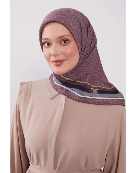 Levidor Royal Eşarp Kemer Desen Gül kurusu