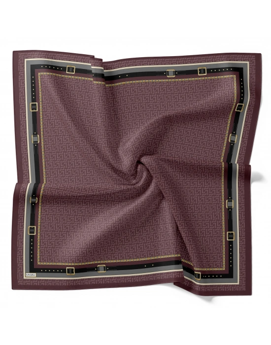 Levidor Royal Eşarp Kemer Desen Gül kurusu