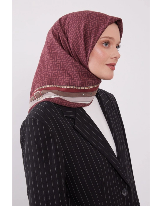 Levidor Royal Eşarp Kemer Desen Vişne Çürüğü