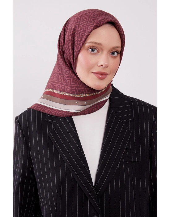 Levidor Royal Eşarp Kemer Desen Vişne Çürüğü