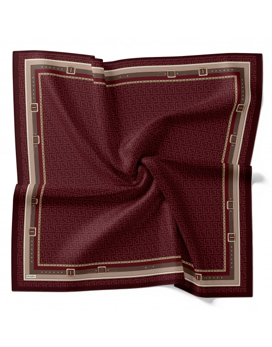 Levidor Royal Eşarp Kemer Desen Vişne Çürüğü