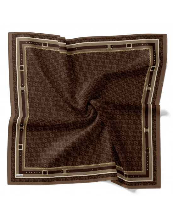 Levidor Royal Eşarp Kemer Desen Kahve