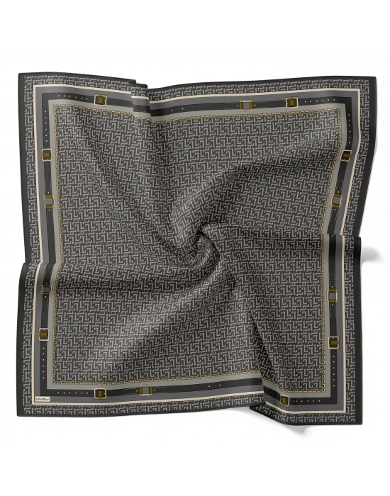 Levidor Royal Eşarp Kemer Desen Gri