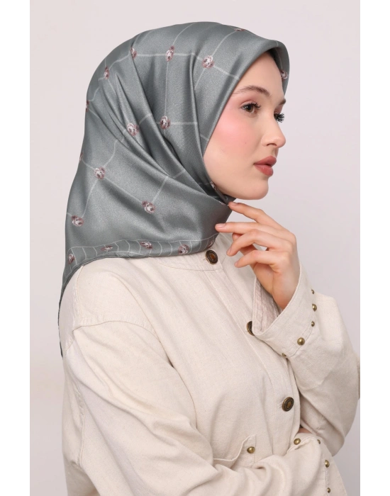 Levidor Kristal Eşarp D7 Mint Yeşil