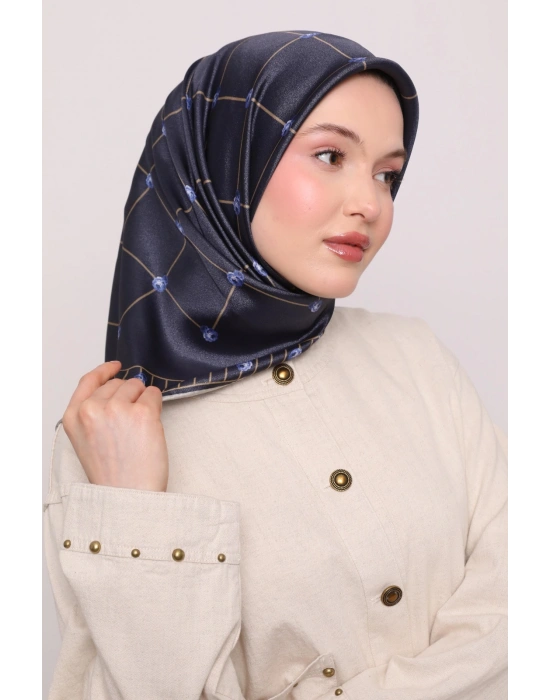 Levidor Kristal Eşarp D7 Lacivert