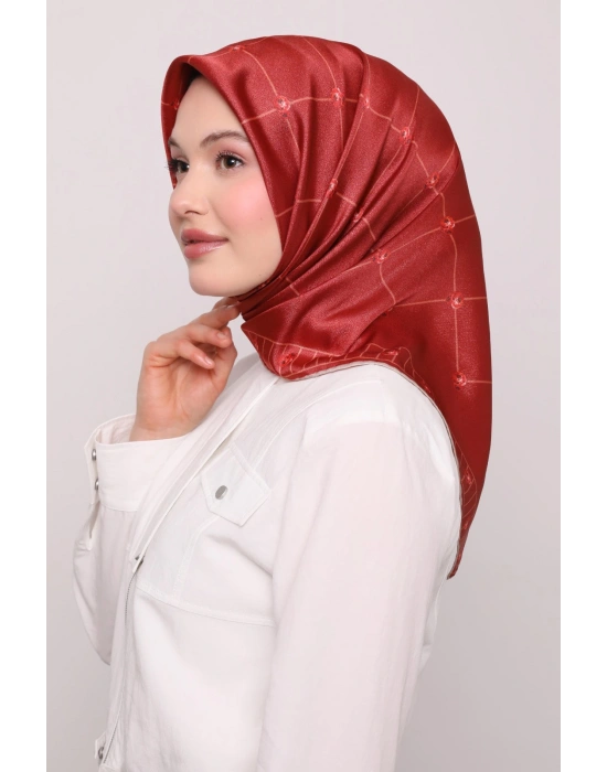 Levidor Kristal Eşarp D7 Bakır Vizon