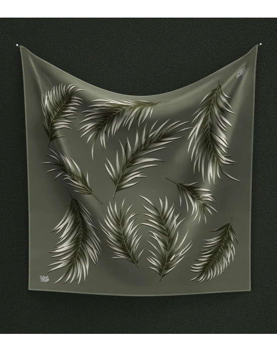 Levidor Kristal Eşarp D8 Haki