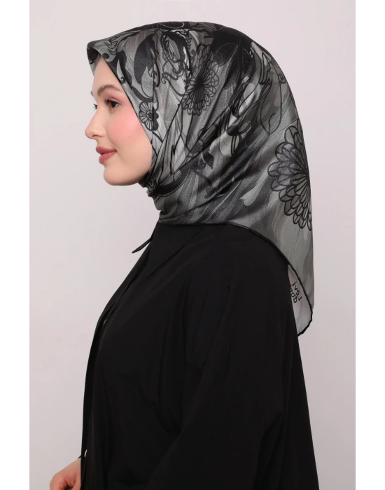 Levidor Kristal Eşarp Esinti Desen Siyah