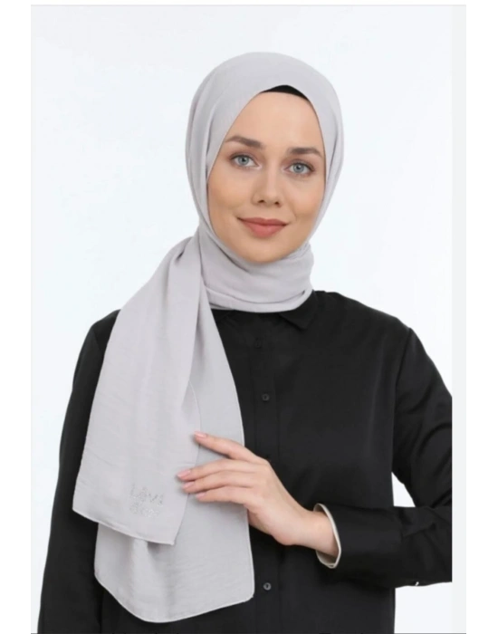 Levidor Medine İpeği Şal Gri