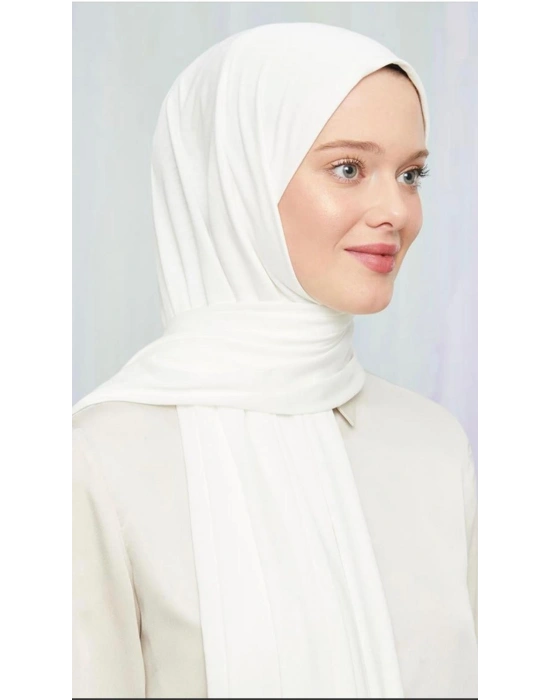 Levidor Medine İpeği Şal Kırık Beyaz