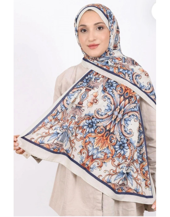 Luissa Bambu Kraş Şal Osmanlı Desen Taş