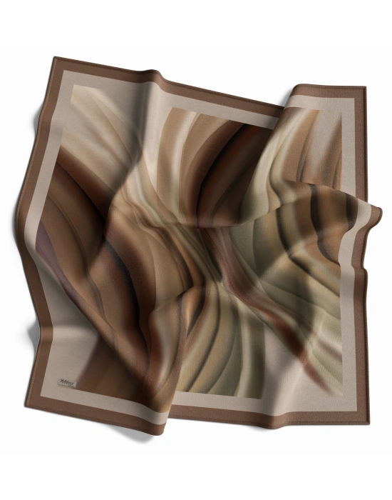 Mavi İpek Pamuklu Soft Eşarp D16