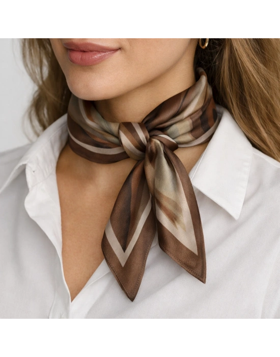 Mavi İpek Pamuklu Soft Eşarp D16