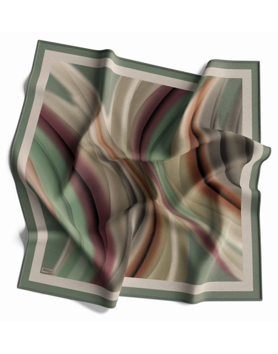 Mavi İpek Pamuklu Soft Eşarp D19