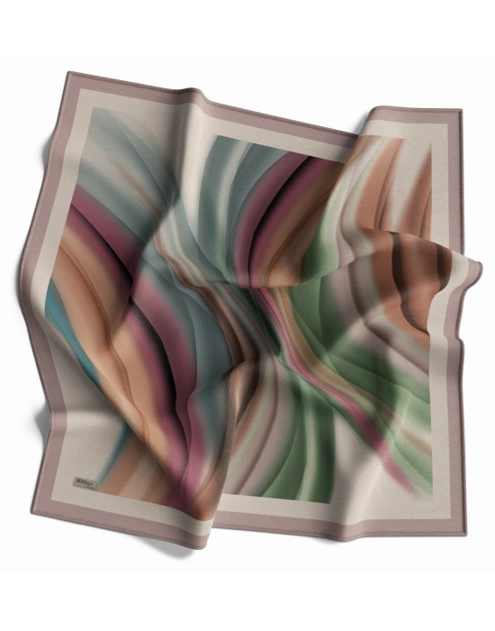 Mavi İpek Pamuklu Soft Eşarp D20