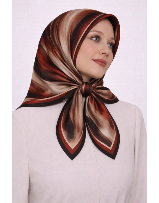 Mavi İpek Pamuklu Soft Eşarp D21