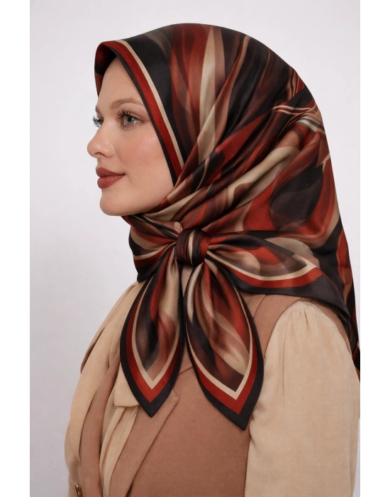 Mavi İpek Pamuklu Soft Eşarp D21