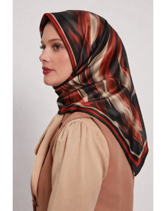 Mavi İpek Pamuklu Soft Eşarp D21