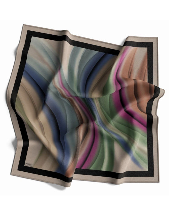 Mavi İpek Pamuklu Soft Eşarp D22