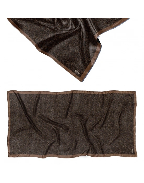 Mavi İpek Soft Pamuklu Şal Desen 2 D4