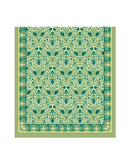 Şehri Şal Bambu Kraş Şal 6371 Mint Yeşil