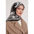 Levidor Royal Eşarp Etnik Desen Siyah Gri