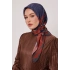 Levidor Royal Eşarp Yaprak Desen Lacivert