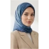 Levidor Tensel Eşarp Batik Desen Saks Mavi