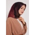 Bonjela Soft Eşarp Fırça Desen Bordo