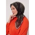 Bonjela Soft Eşarp D2 Çiçek Desen Haki