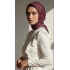 Bonjela Soft Eşarp Kafes Desen Mürdüm