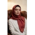 Levidor Kristal Eşarp Nakış Desen Bordo