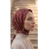 Luven Sara LS Desen Eşarp Bordo