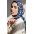 Levidor Kristal Eşarp Derin Kare İndigo Mavi