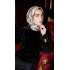 Levidor Kristal Eşarp Mermer Desen Siyah