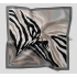Levidor Kristal Eşarp Zebra Desen Gri