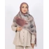 Luissa Bambu Kraş Şal Lale Desen Vizon