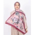 Luissa Bambu Kraş Şal Pastel Desen Bordo
