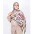 Luissa Bambu Kraş Şal Pastel Desen Haki