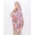 Luissa Bambu Kraş Şal Pastel Desen Vizon