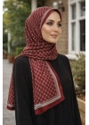 Mavi İpek Bordo Serisi Soft Pamuk Şal D3